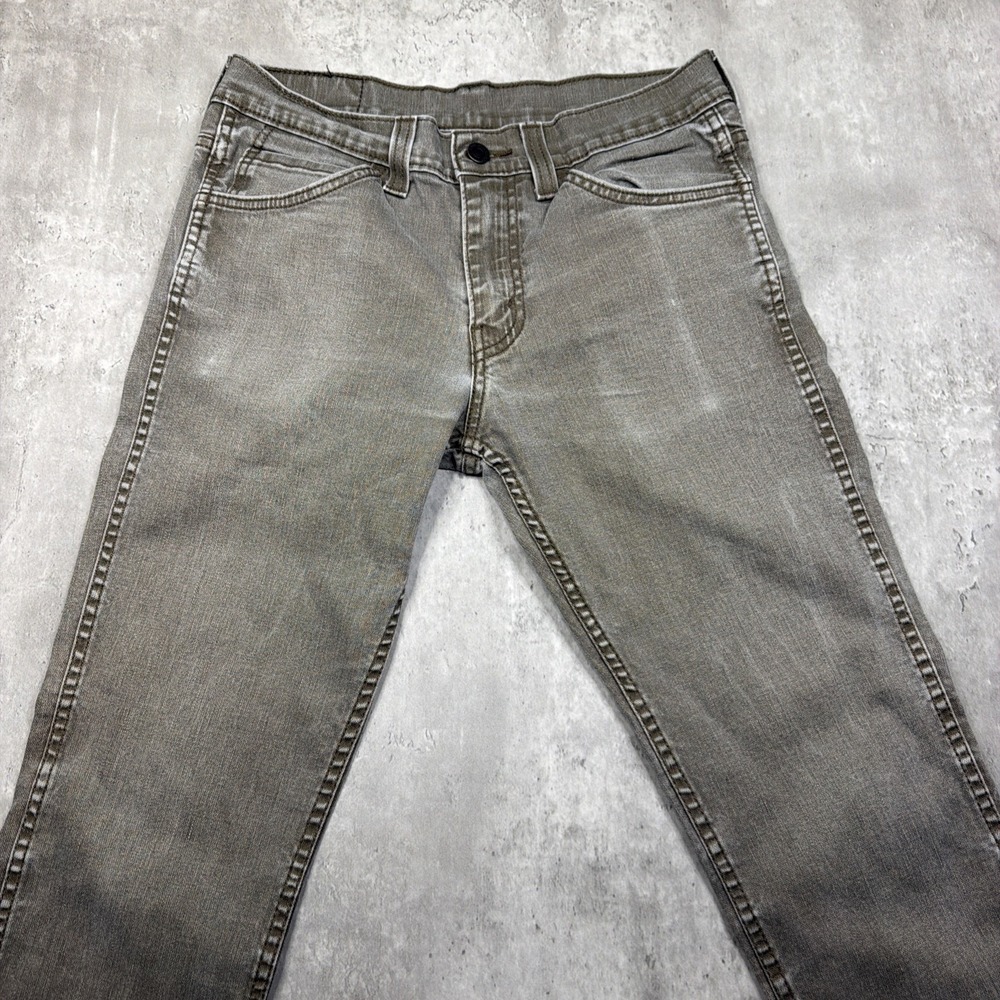Levi's 511 Slim Fit Jeans Mens 30x30 Gray Wash Straight Leg Stretch Denim USA - Picture 2 of 12